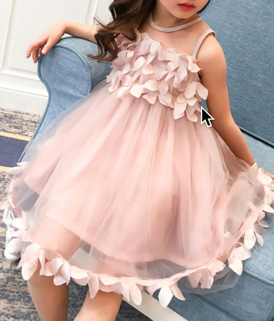 girls pink party dress 