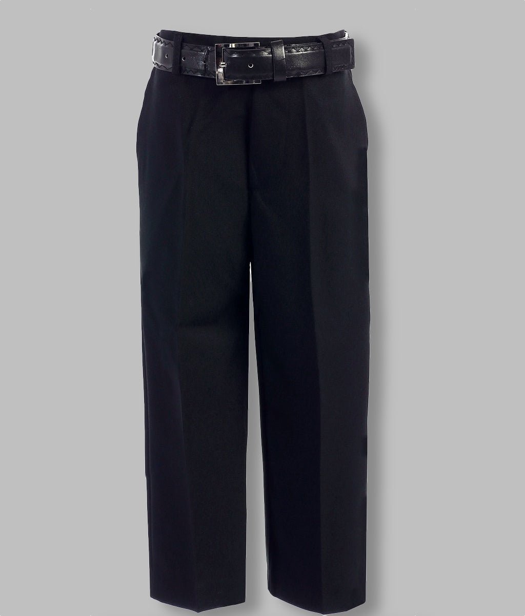 Boys Black Pants with Belt Posh Tots Boys Black Pants with Belt Posh Tots