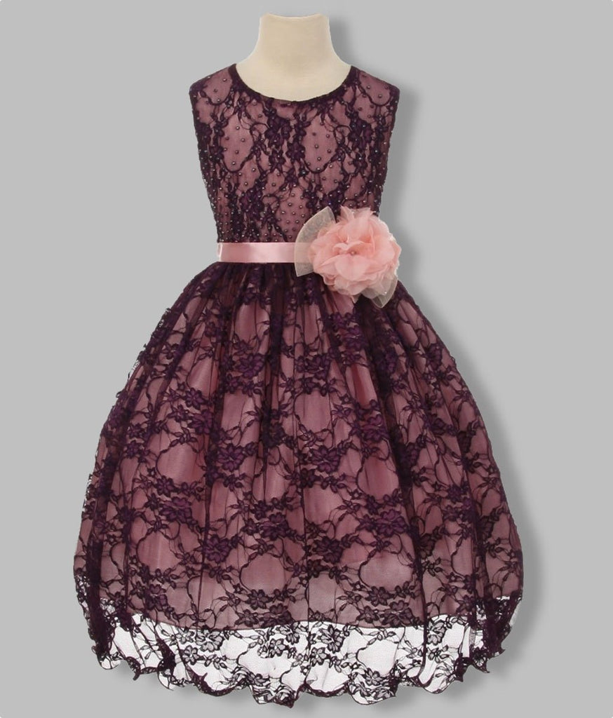 Girls lace party dress